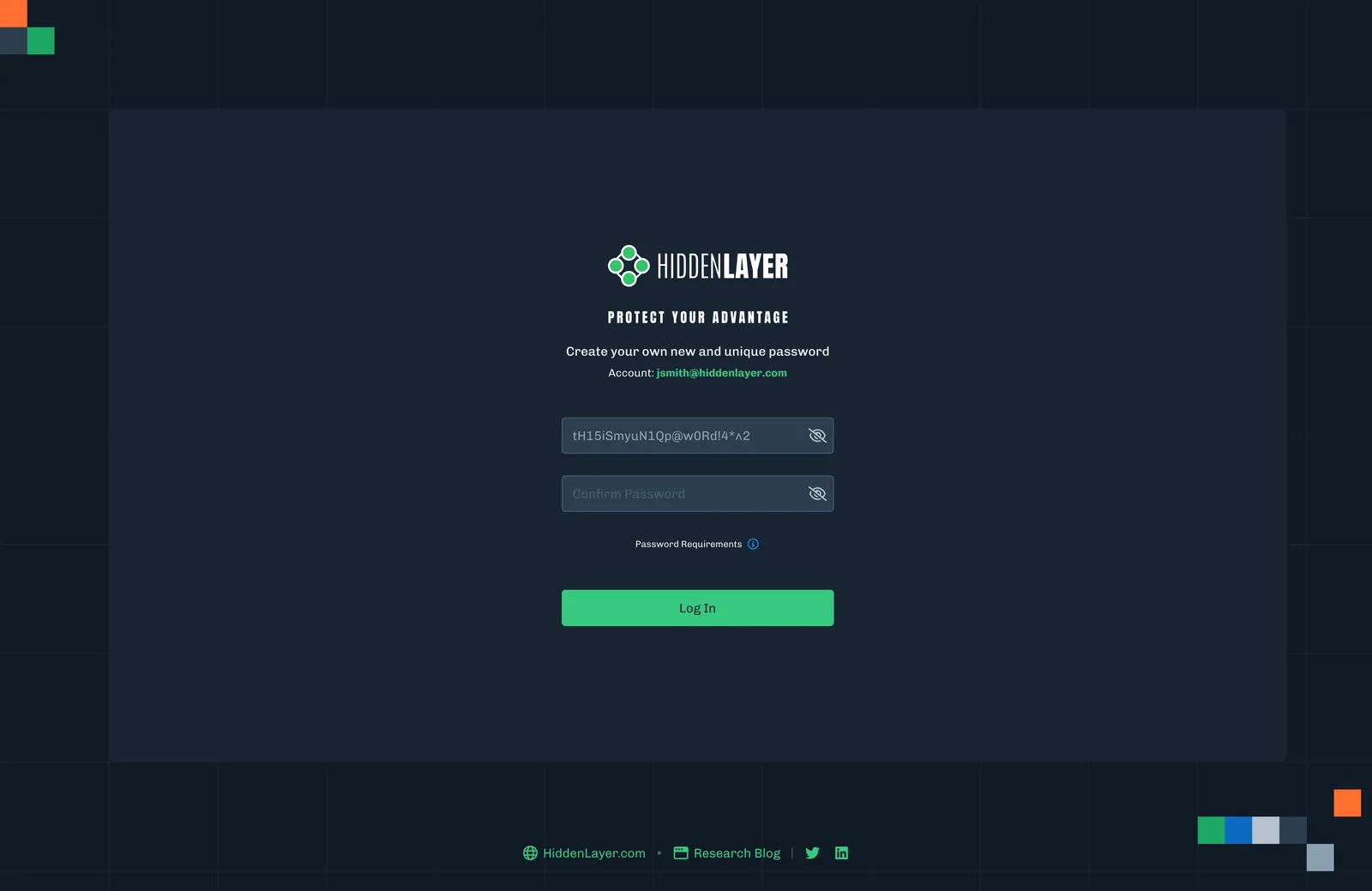 Login Screen