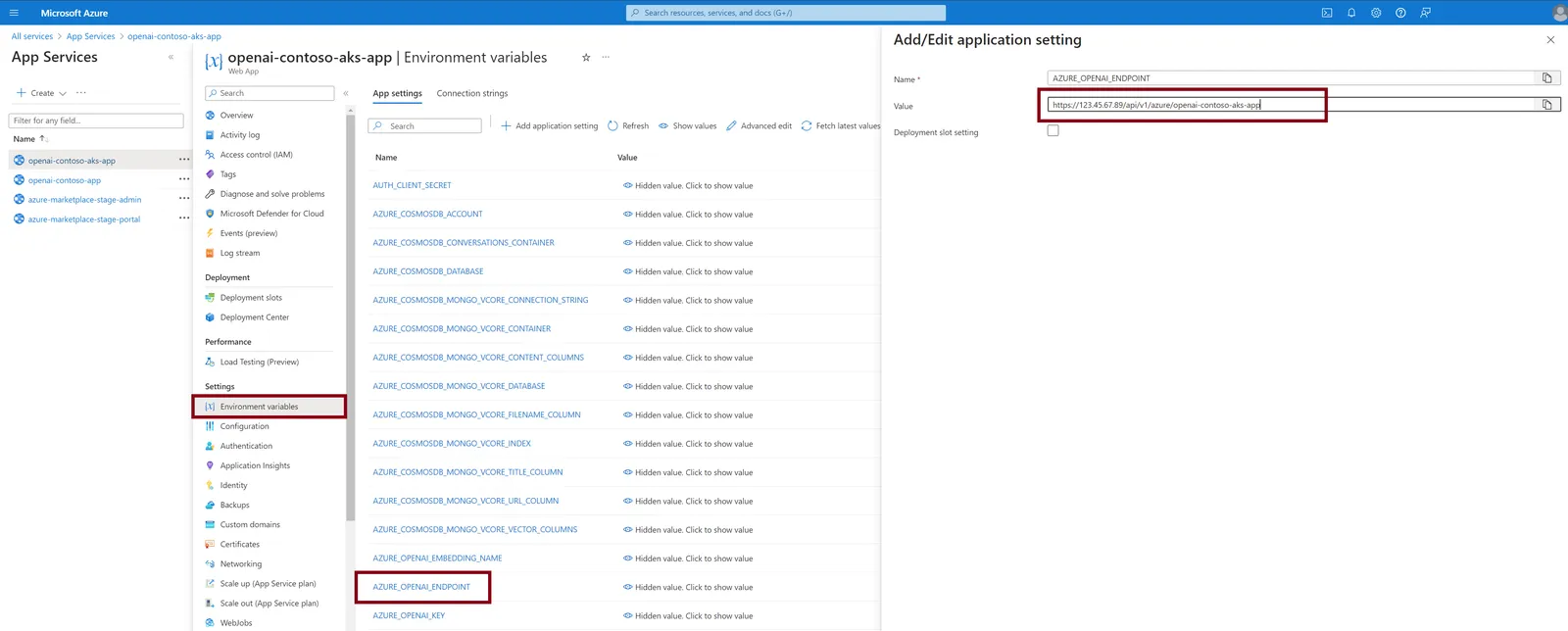 Azure OpenAI Endpoint
