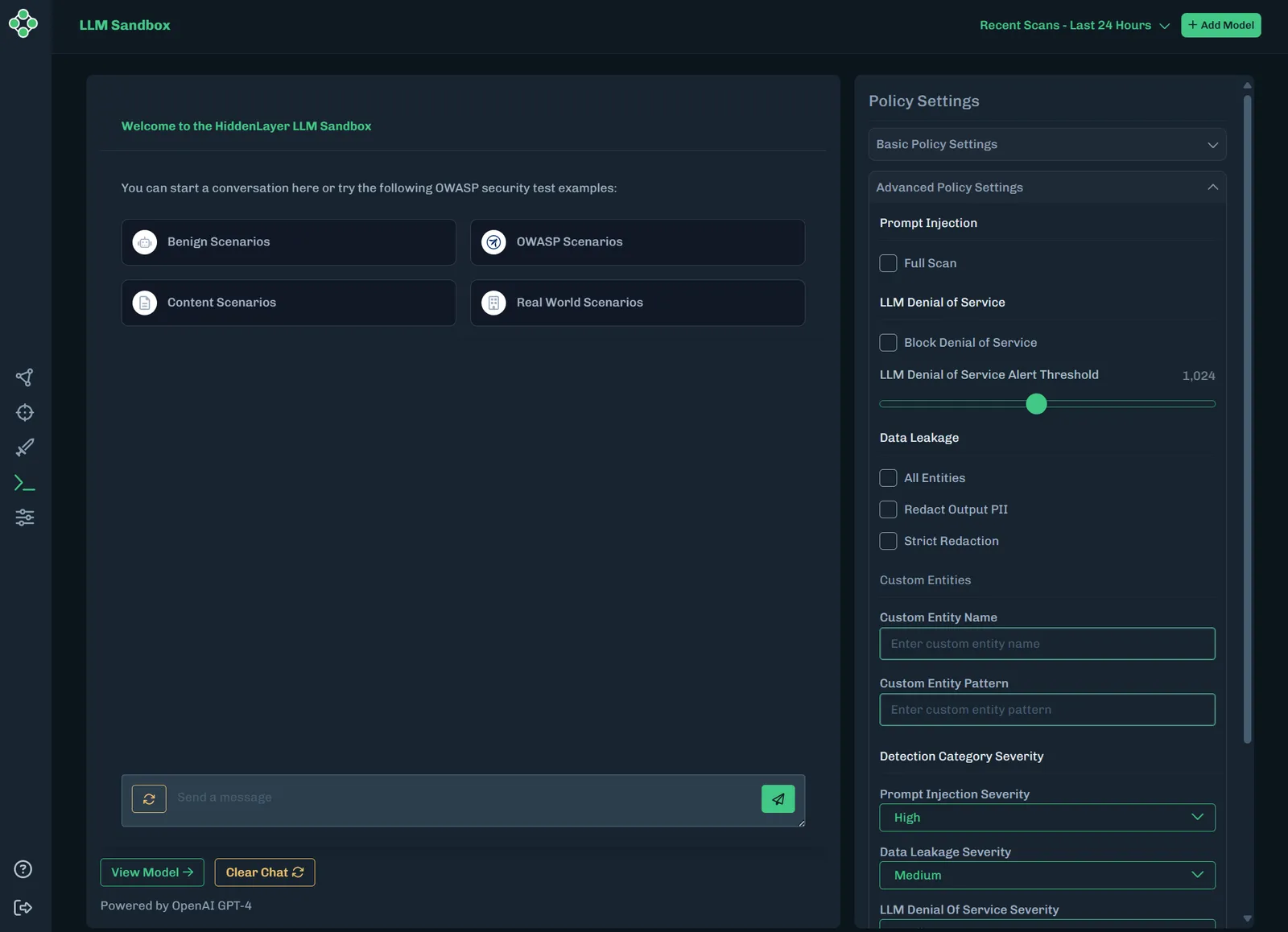 Advanced Policy Settings