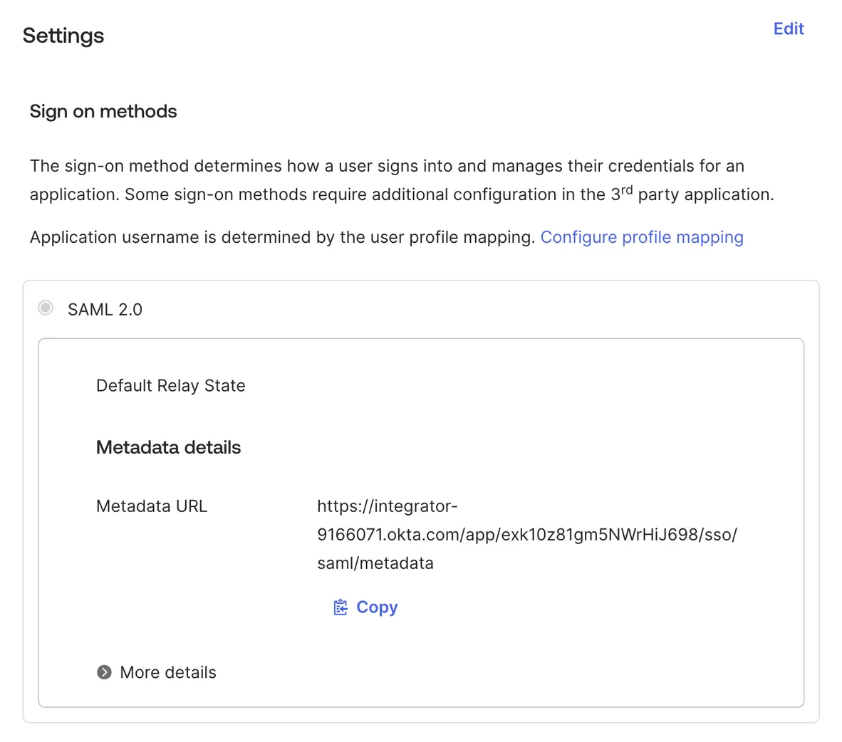 Okta Sign On Methods More Details