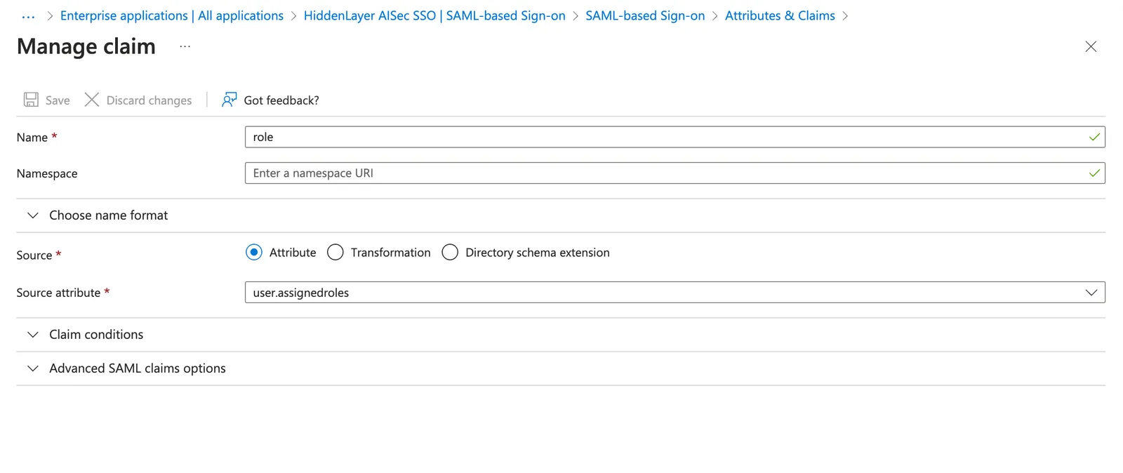 Microsoft Entra Manage Claim