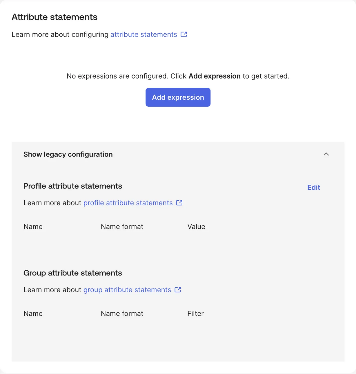 Okta SAML Settings Attribute Statements