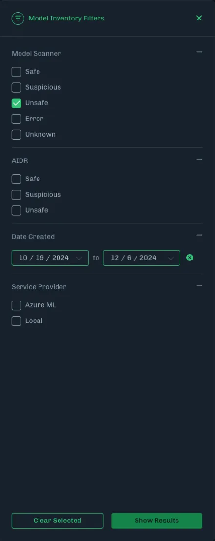 Models Filters
