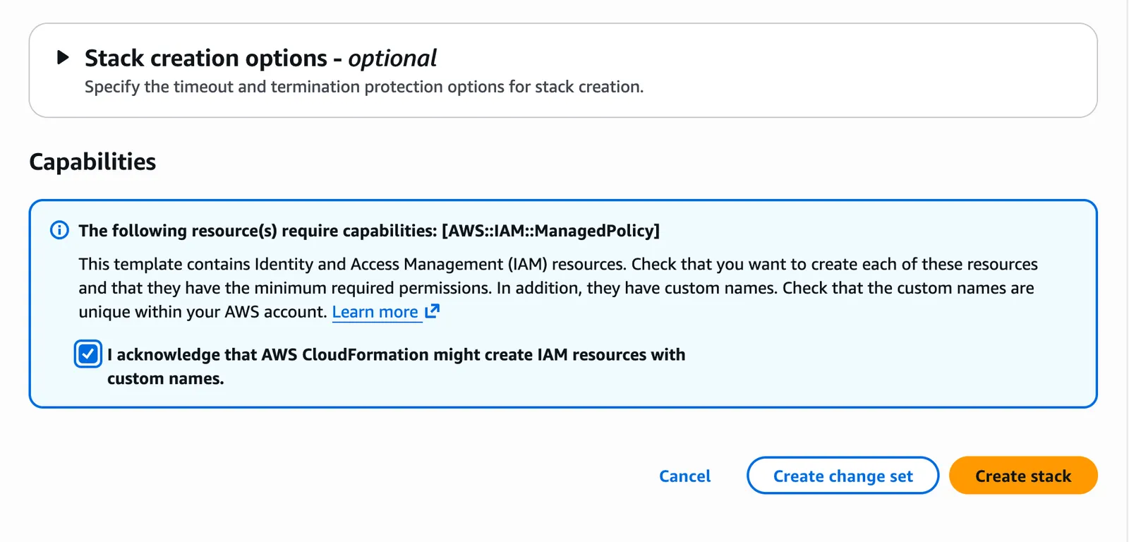Launch in CloudFormation
