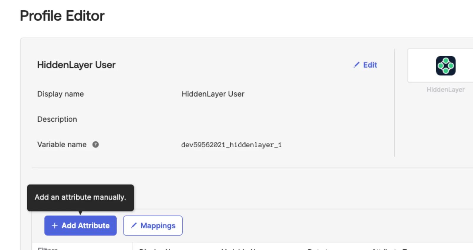 Okta Profile Editor