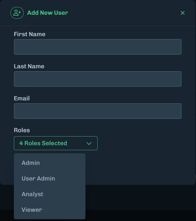 New User Created