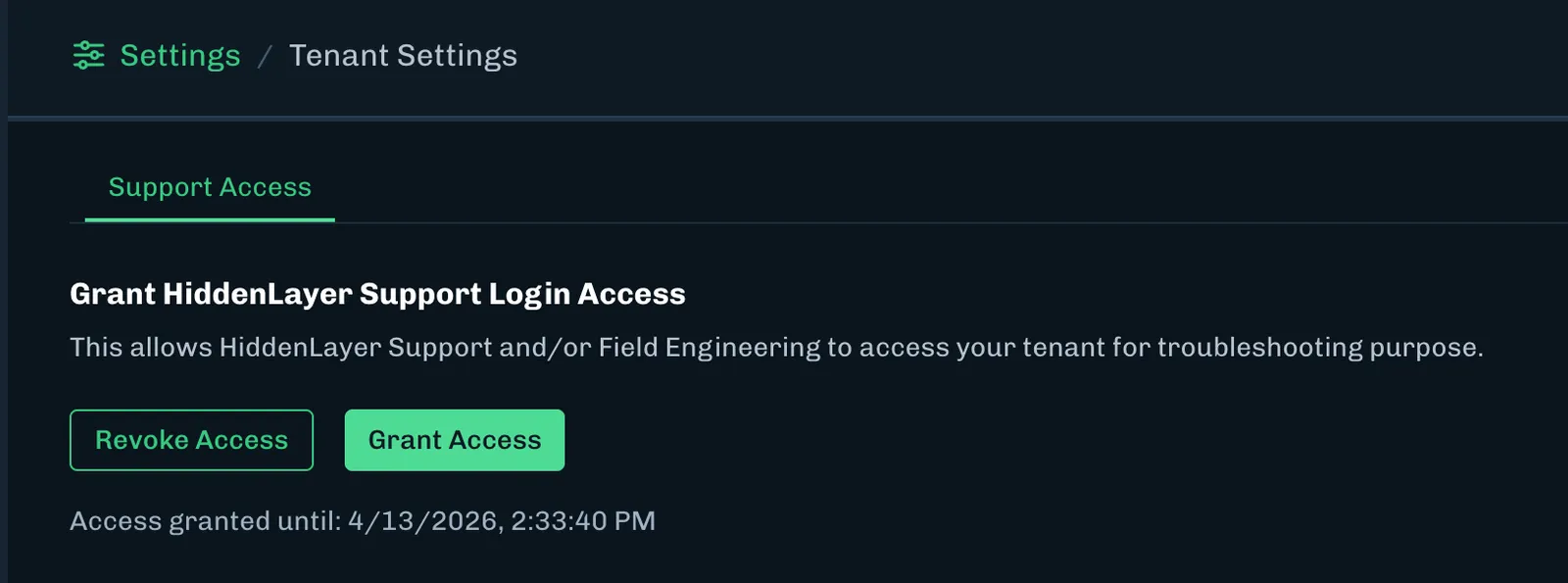 Support Login Access
