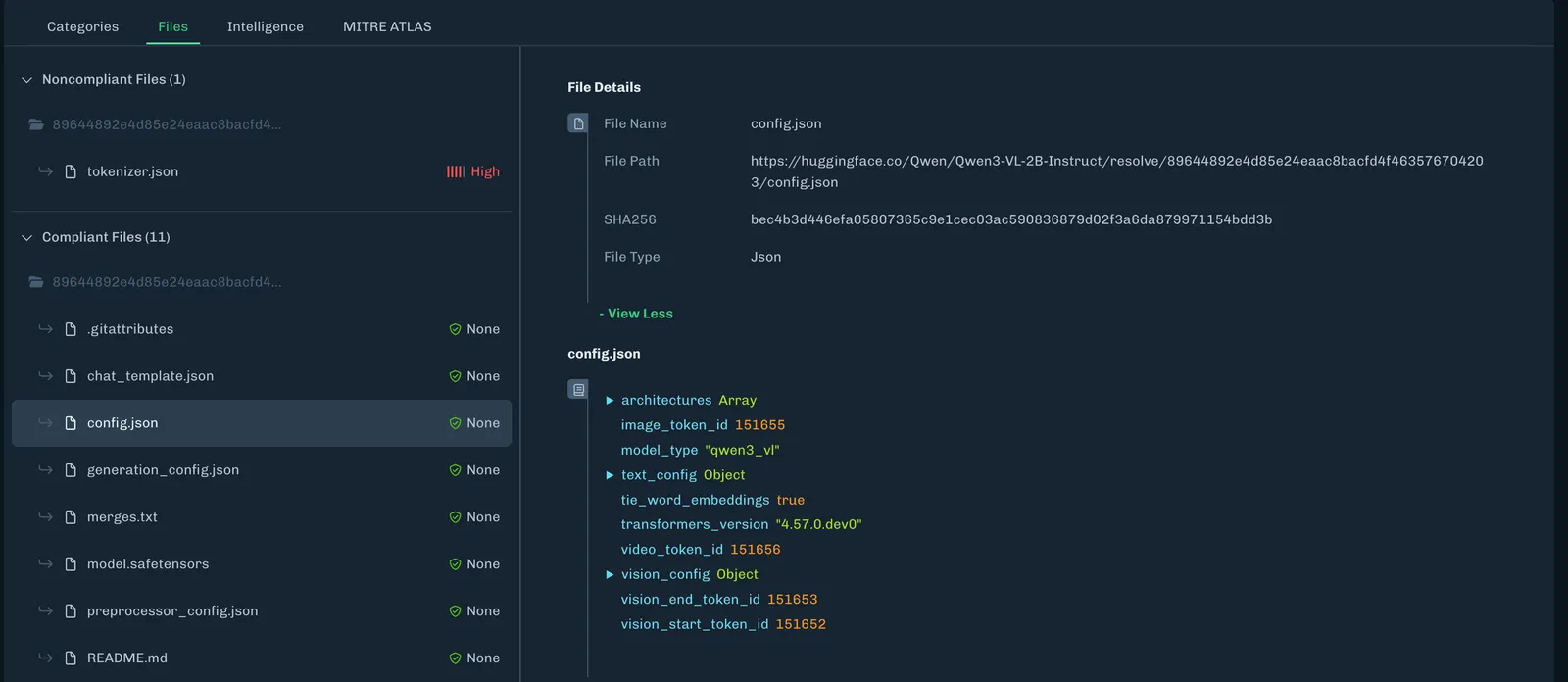 Community Scan JSON Files