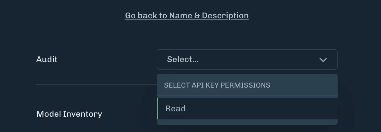 Audit Log API permissions